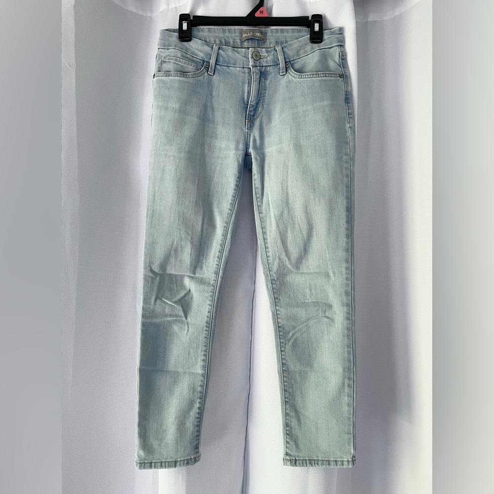 Falls Creek Womens Jeans Size 4 Mid Rise Skinny Fit Light Blue Denim